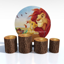 Lion King theme party stage circular backdrop